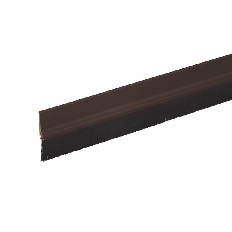 Fix-O-Moll Door Mounted Weather Strip with Brush - Brown