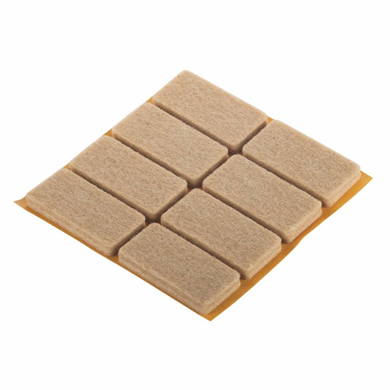 Fix-O-Moll Big Duo Parquet Gliders Self Adhesive 20X40 mm