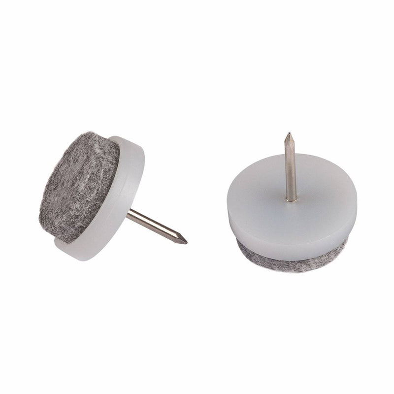 Fix-O-Moll Felt Gliders with Pin Grey Dia 20 mm