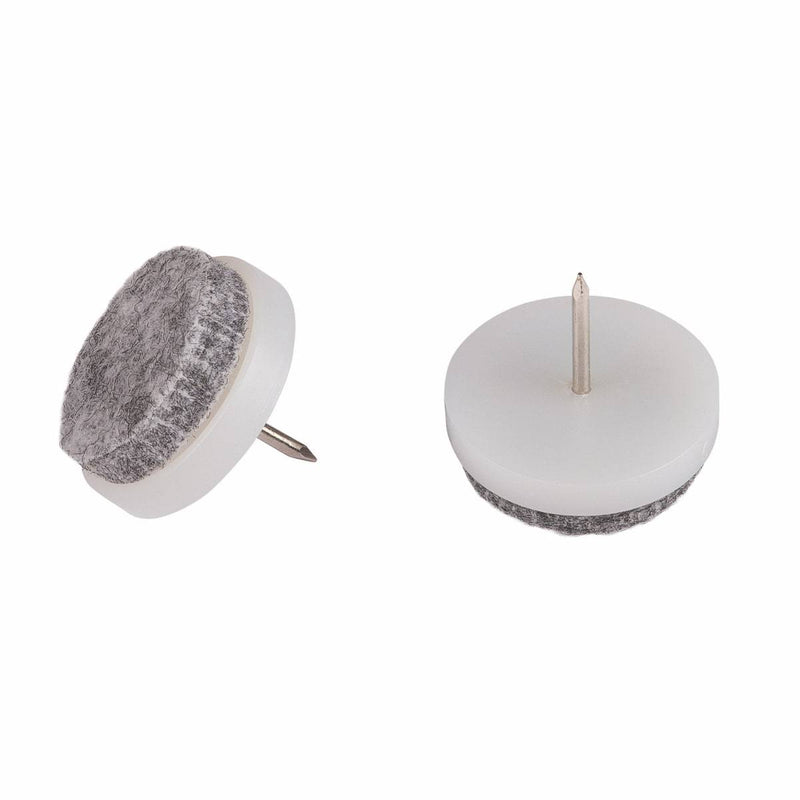 Fix-O-Moll Felt Gliders with Pin Grey Dia 24 mm