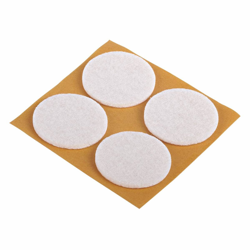 Fix-O-Moll Felt Gliders Self Adhesive White Dia 35 mm