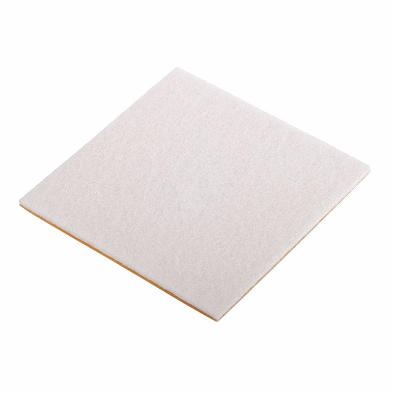 Fix-O-Moll Felt Pad Self Adhesive 100 mm X 100 mm White