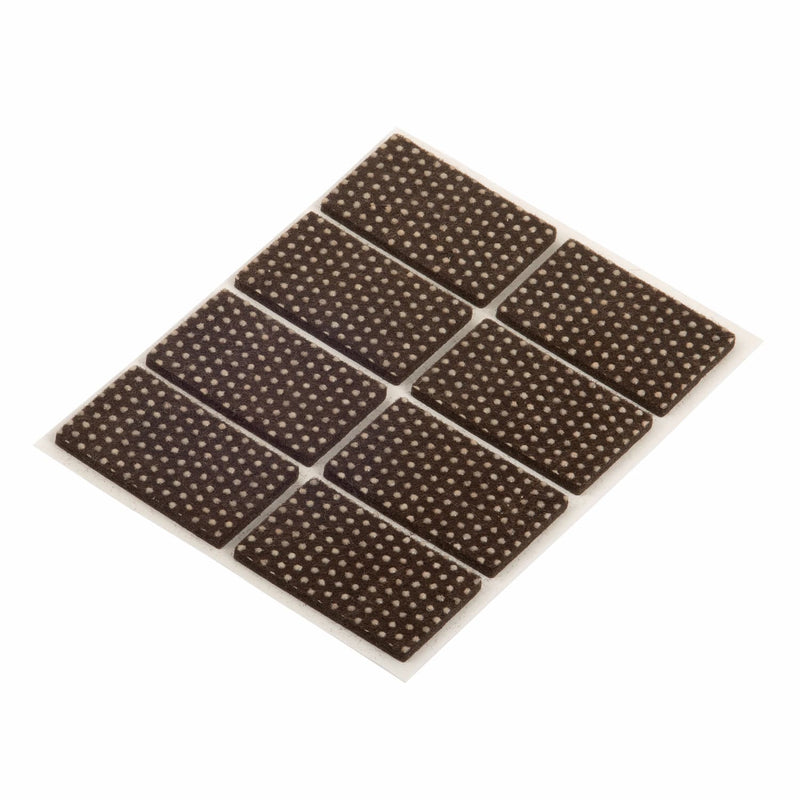 Fix-O-Moll Anti-skid Felt Pad Self Adh Brown 25 X 40 mm 8 Pcs