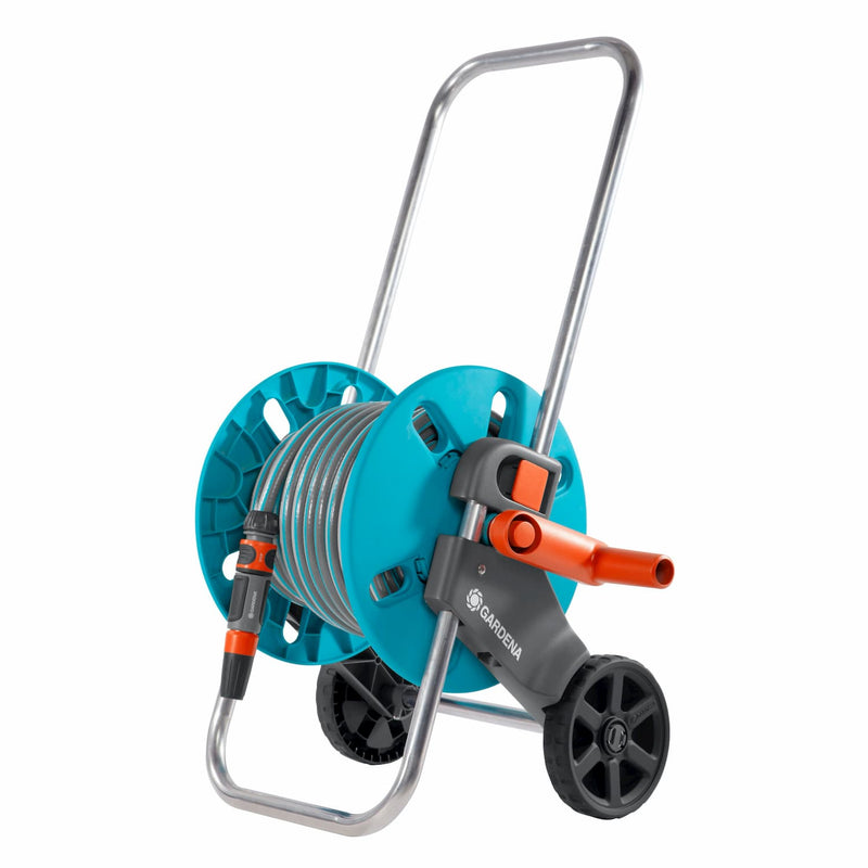 Gardena Hose Trolley Aquaroll S W 30 Meter Hose + Fittings