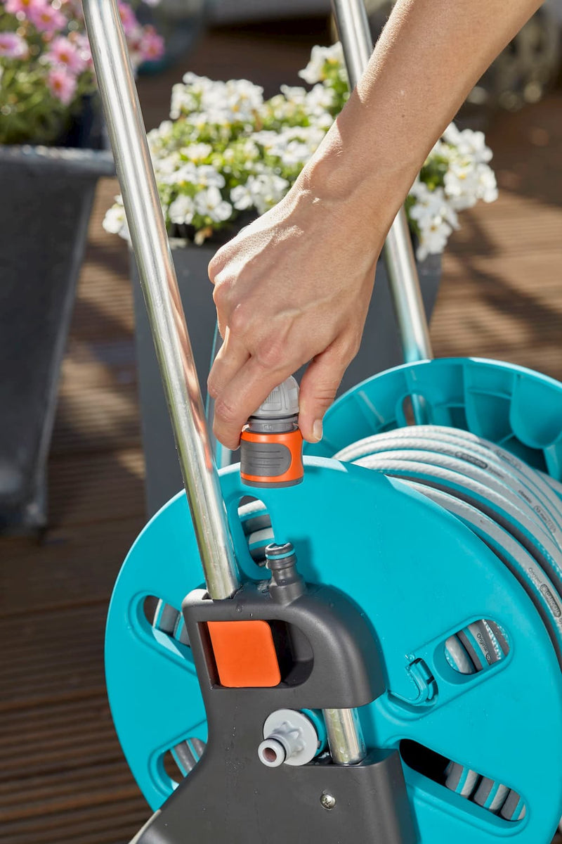 Gardena Hose Trolley Aquaroll S W 30 Meter Hose + Fittings