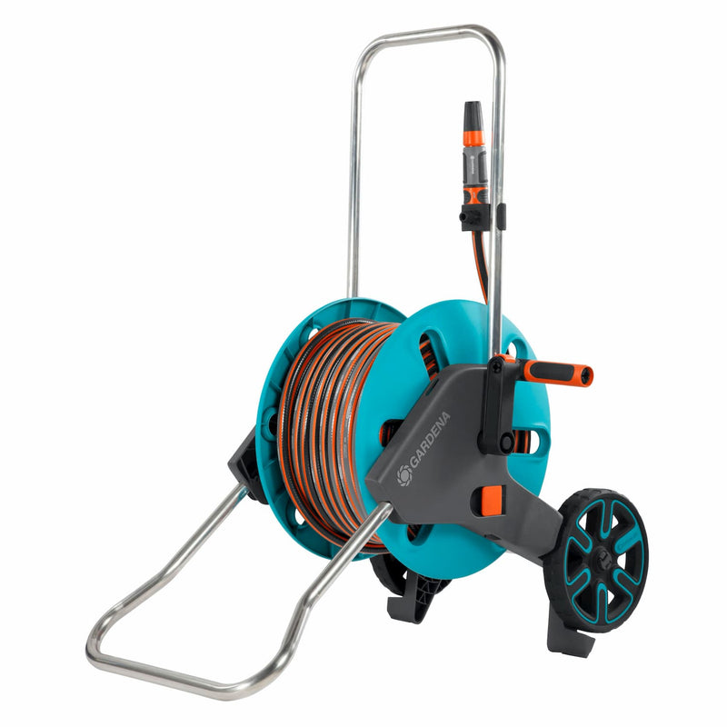 Gardena Aquaroll M W 50 Meter Hose + Fittings