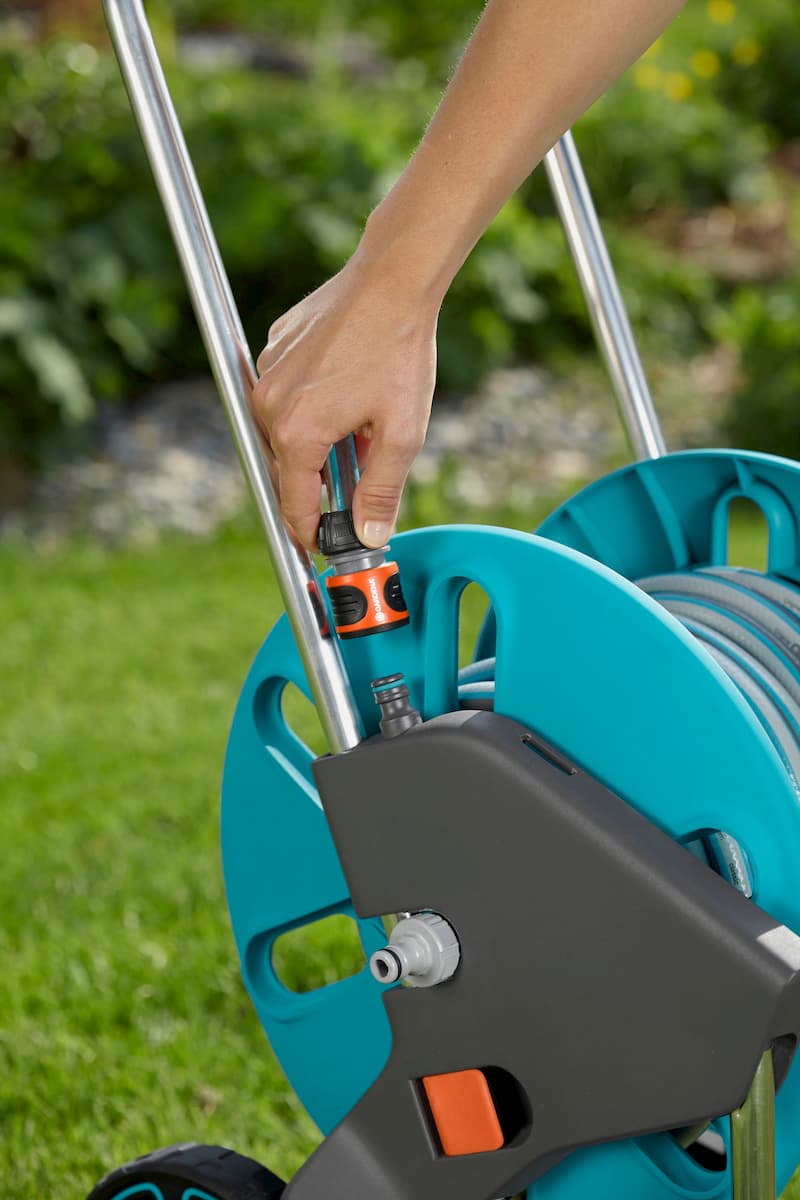 Gardena Aquaroll M W 50 Meter Hose + Fittings
