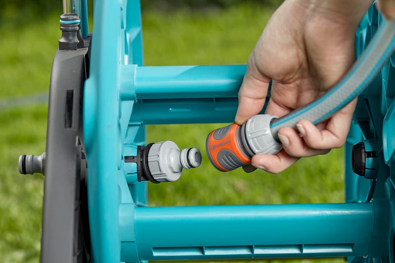Gardena Aquaroll M W 50 Meter Hose + Fittings