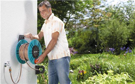 Gardena Wall Fixed Hose Reel with Guiding Reel