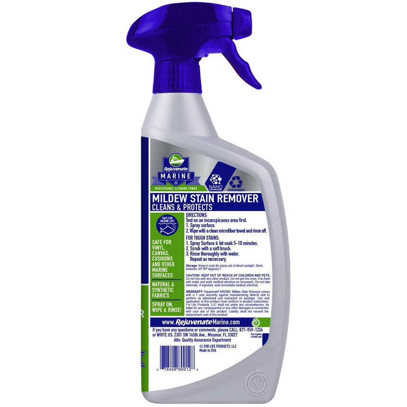 Rejuvenate Marine Mildew Stain Remover 24 Oz
