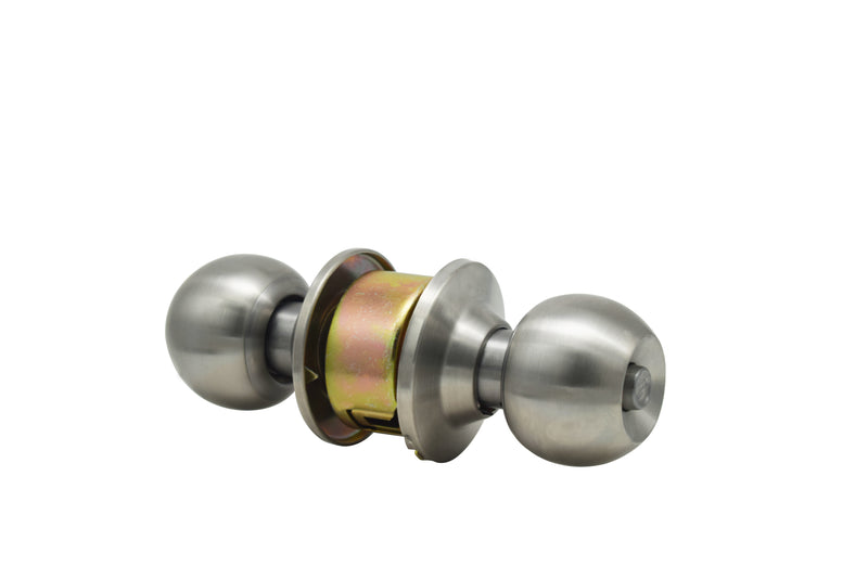 Stanley Bola Cylindrical Door Knob Backset 60mm Entrance (Satin Stainless Steel/ Antique Brass finishing)