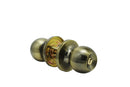 Stanley Bola Tubular Door Knob Backset 60/70mm Entrance (Satin Stainless Steel/ Antique Brass Finishing)