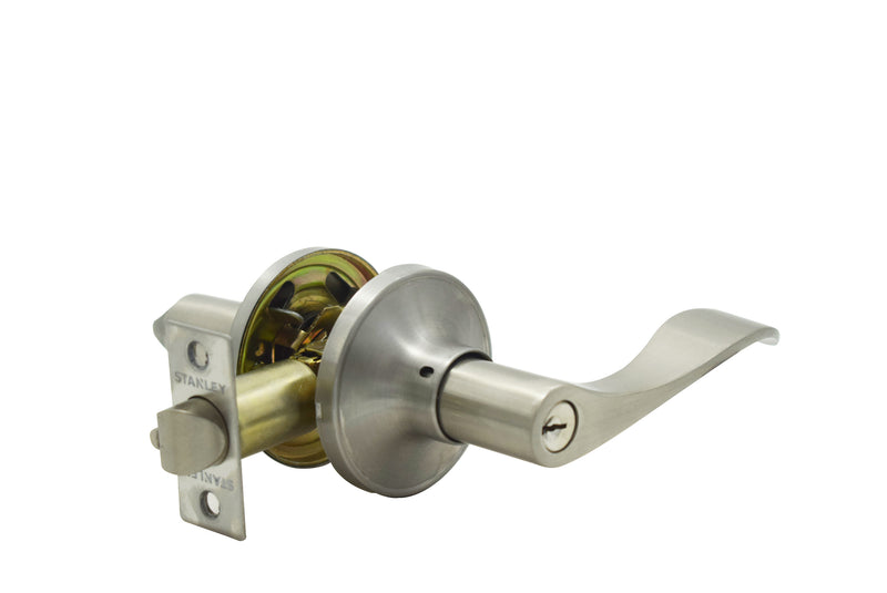 Stanley Bangkok Tubular Lever Entrance Backset 60/70mm (Satin Nickel/ Antique Brass finishing)