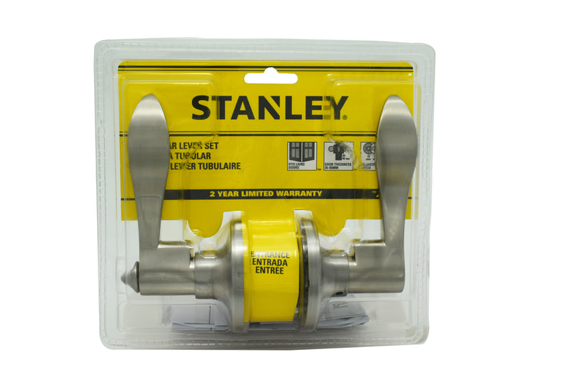Stanley Bangkok Tubular Lever Entrance Backset 60/70mm (Satin Nickel/ Antique Brass finishing)