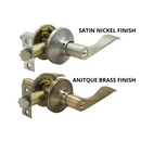 Stanley Bangkok Tubular Lever Entrance Backset 60/70mm (Satin Nickel/ Antique Brass finishing)