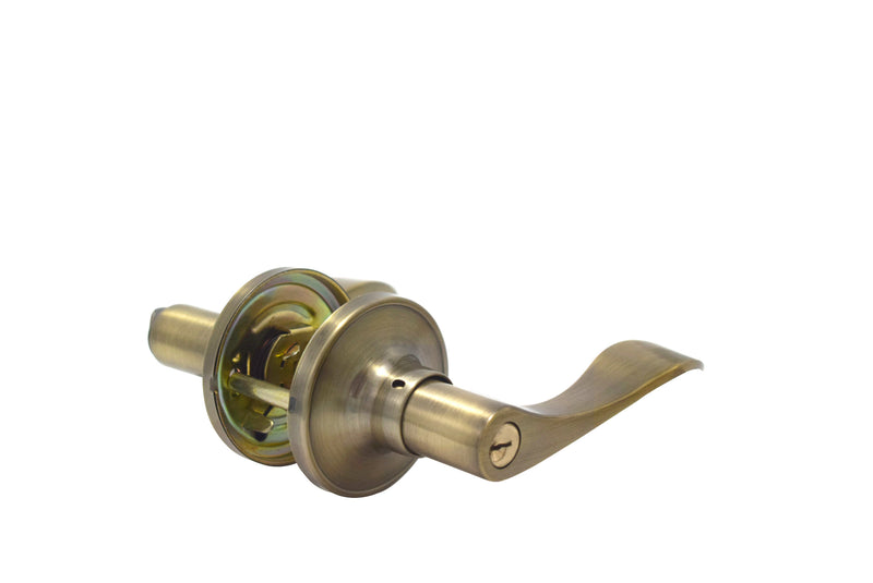 Stanley Bangkok Tubular Lever Entrance Backset 60/70mm (Satin Nickel/ Antique Brass finishing)