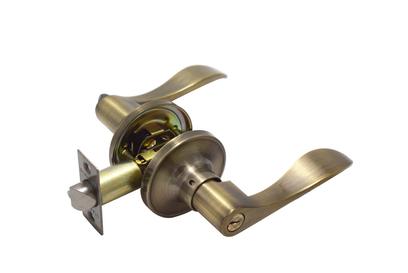 Stanley Bangkok Tubular Lever Entrance Backset 60/70mm (Satin Nickel/ Antique Brass finishing)