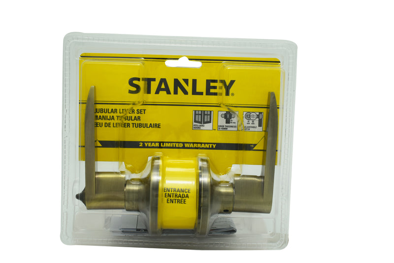 Stanley Seoul Tubular Lever Entrance Backset 60/70mm(Satin Nickel/ Antique Brass finishing)