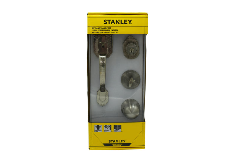 Seattle Entrance Handleset Single Cylinder Backset 60/70mm (Satin Nickel/ Antique Brass finishing)