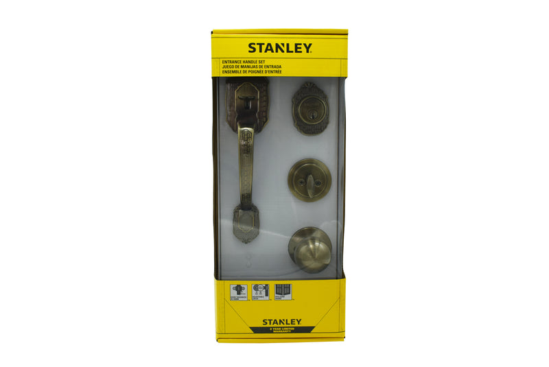 Seattle Entrance Handleset Single Cylinder Backset 60/70mm (Satin Nickel/ Antique Brass finishing)