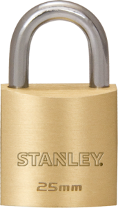 Stanley Solid Brass Standard Shackle Padlock 20mm/ 25mm/ 30mm/ 40mm/ 50mm/ 60mm/70mm