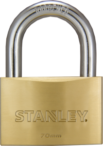 Stanley Solid Brass Standard Shackle Padlock 20mm/ 25mm/ 30mm/ 40mm/ 50mm/ 60mm/70mm