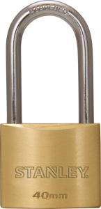 Stanley Solid Brass Long Shackle Padlock 20mm/ 25mm/ 30mm/ 40mm/ 50mm