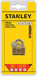 Stanley Barrel Brass Padlock 30mm/ 40mm/ 50mm/ 70mm
