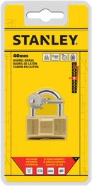Stanley Barrel Brass Padlock 30mm/ 40mm/ 50mm/ 70mm
