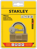 Stanley Barrel Brass Padlock 30mm/ 40mm/ 50mm/ 70mm