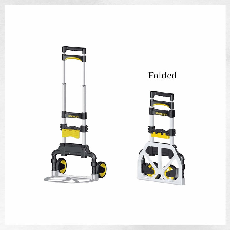 Stanley Folding Hand Truck 60Kg with Basket Holder