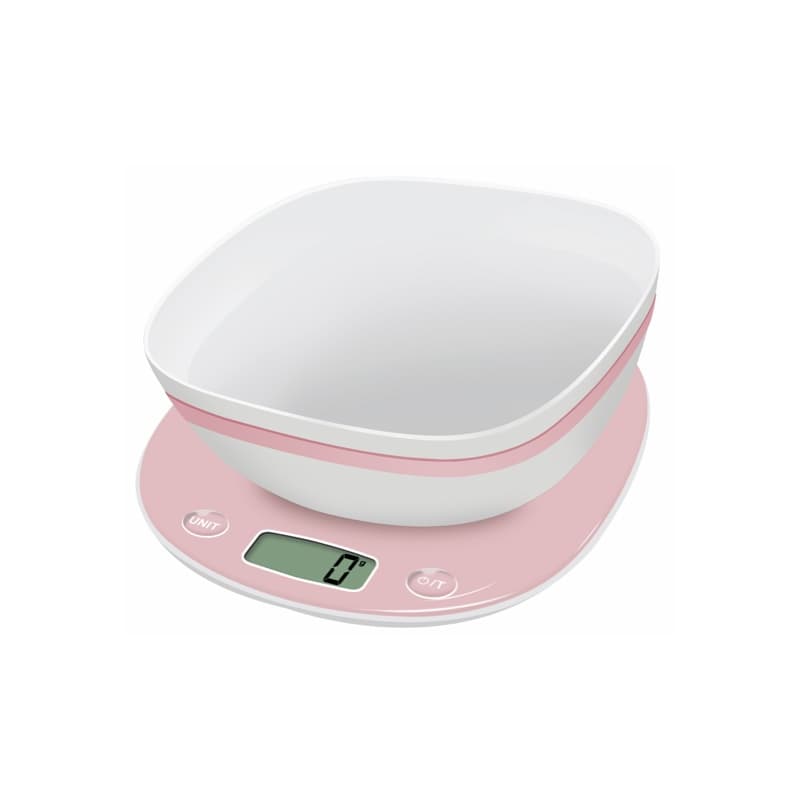 Terraillon Kitchen Scale Macaron Rose+Bowl