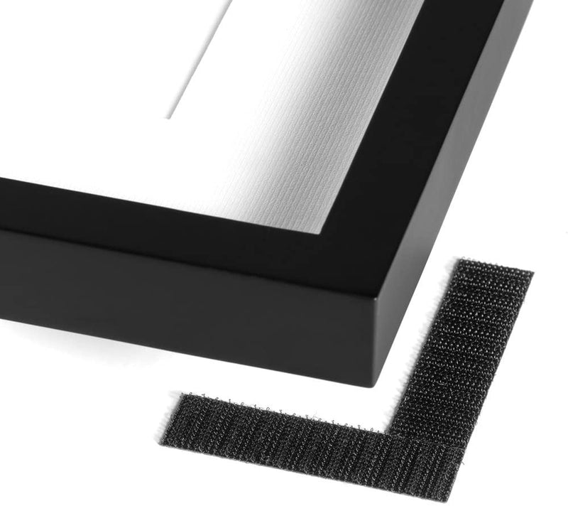 Velcro Brand Stick on Hook and Loop Strips 20 mm X 130 mm Black