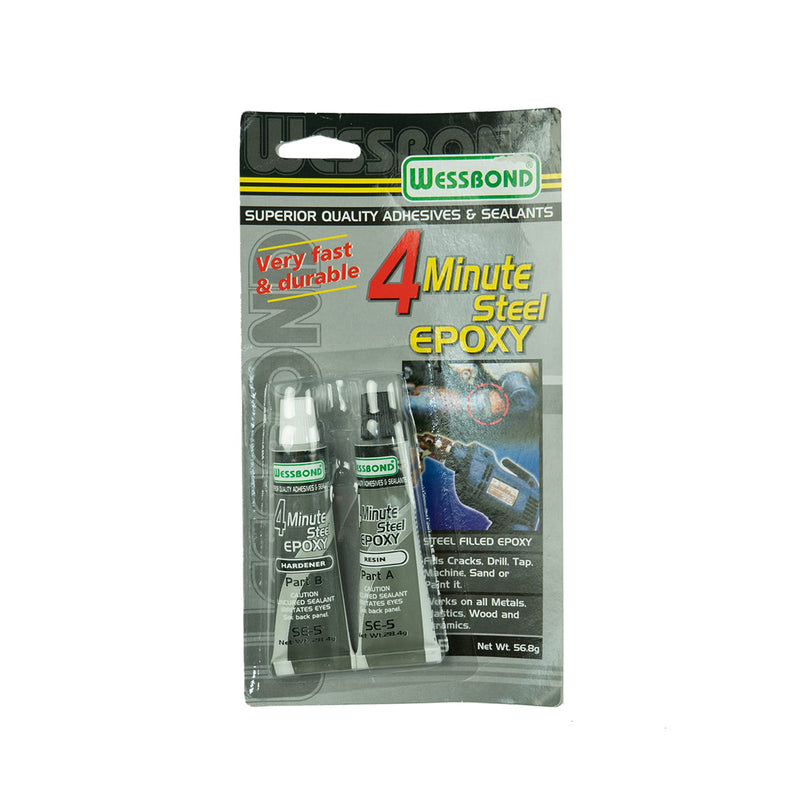 Wessbond 4 Minutes Steel Epoxy 2 Oz