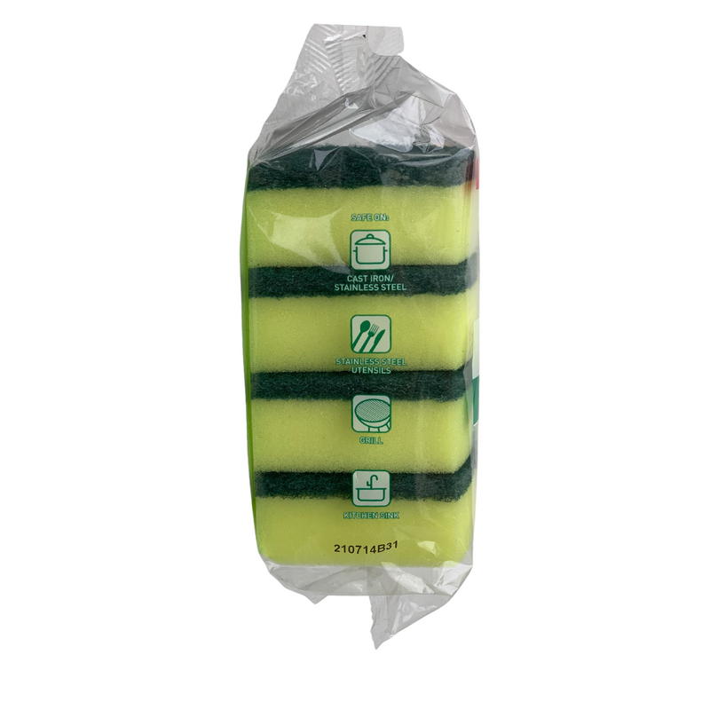 3M Scotchbrite Heavy Duty Scrub Sponge 3+1 Value Pack