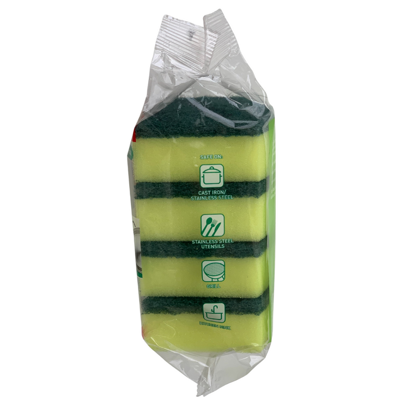 3M Scotchbrite Heavy Duty Scrub Sponge 3+1 Value Pack